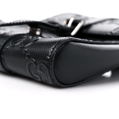 Gucci Calfskin GG Tennis Embossed 2 Detachable Pouch Belt Bag Black 13 of 13