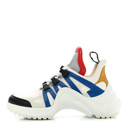 Louis Vuitton Calfskin Technical Nylon LV Archlight Sneakers 36 Electric Blue 1 of 9