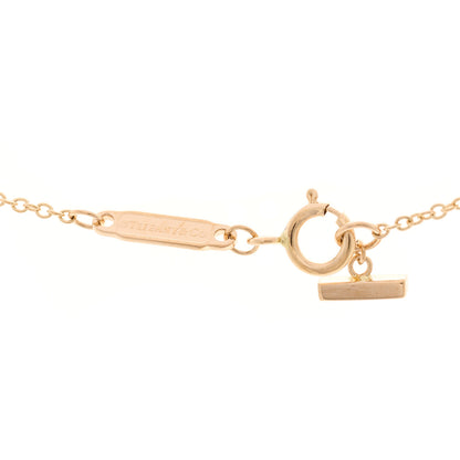 Tiffany 18K Rose Gold Mini T Smile Pendant Necklace 4 of 5