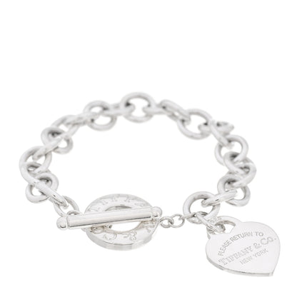 Tiffany Sterling Silver Return to Tiffany Heart Tag Toggle Bracelet 1 of 3