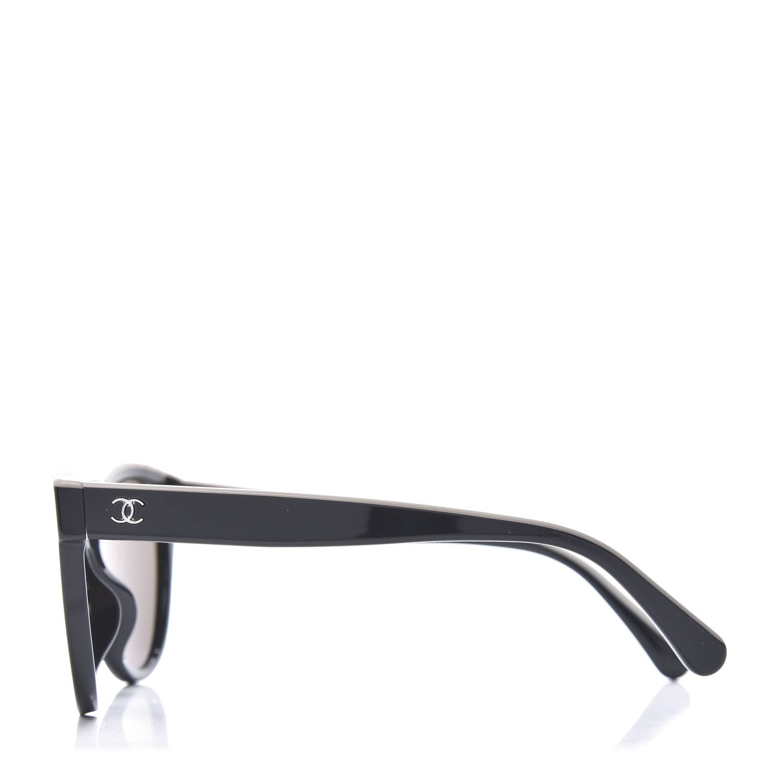 Chanel Acetate CC Butterfly Sunglasses 5414 Black Beige 2 of 8