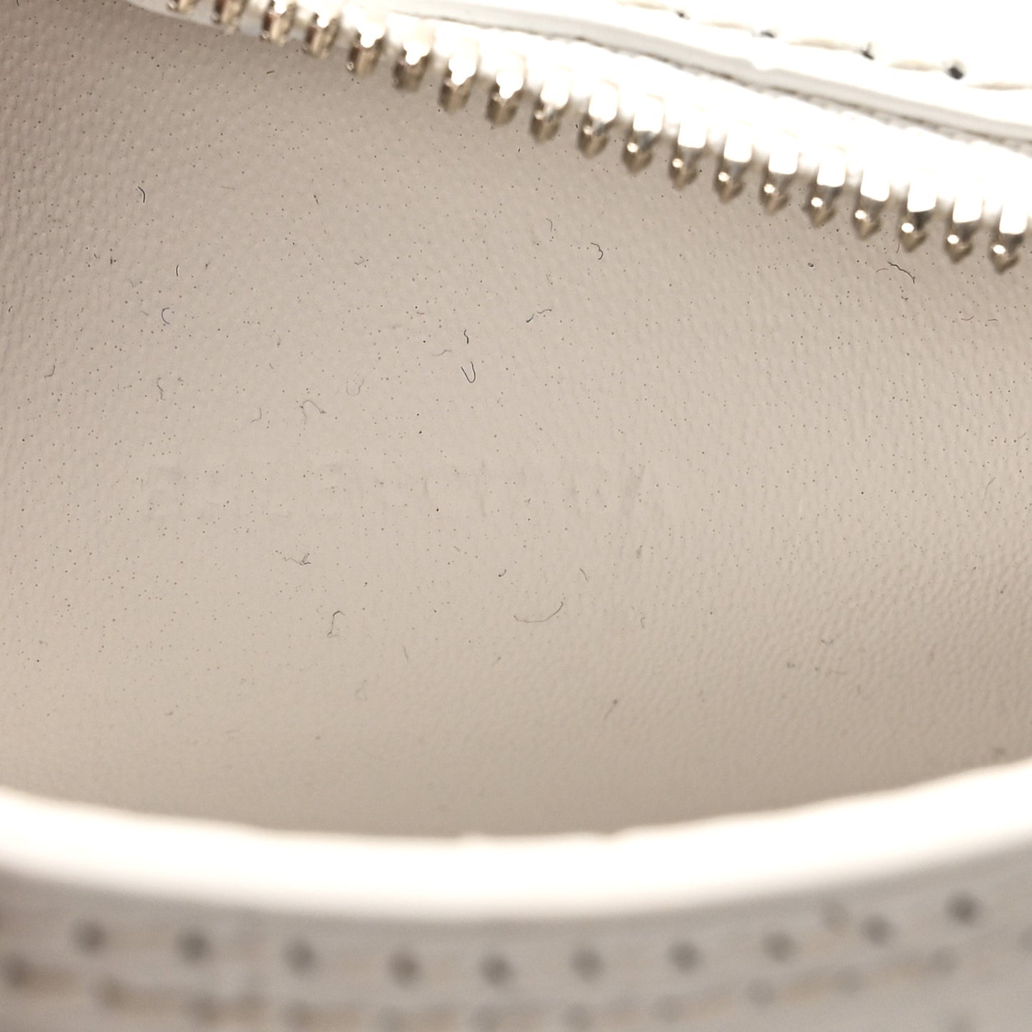 Extra Supple Calfskin Crocodile Embossed Neo Classic Silver Hardware Super Nano City Crossbody  White