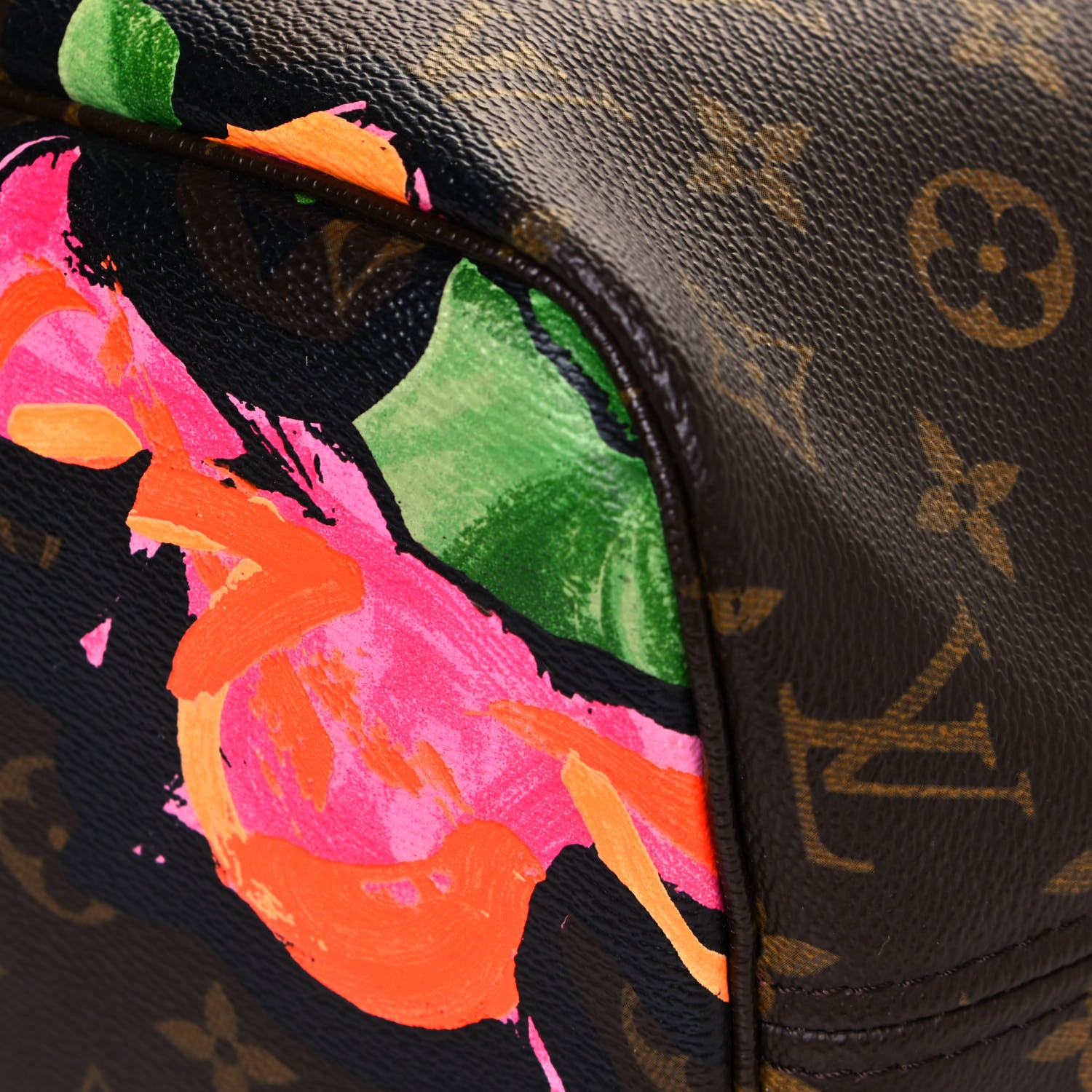 Louis Vuitton Monogram Roses Neverfull MM 11 of 14