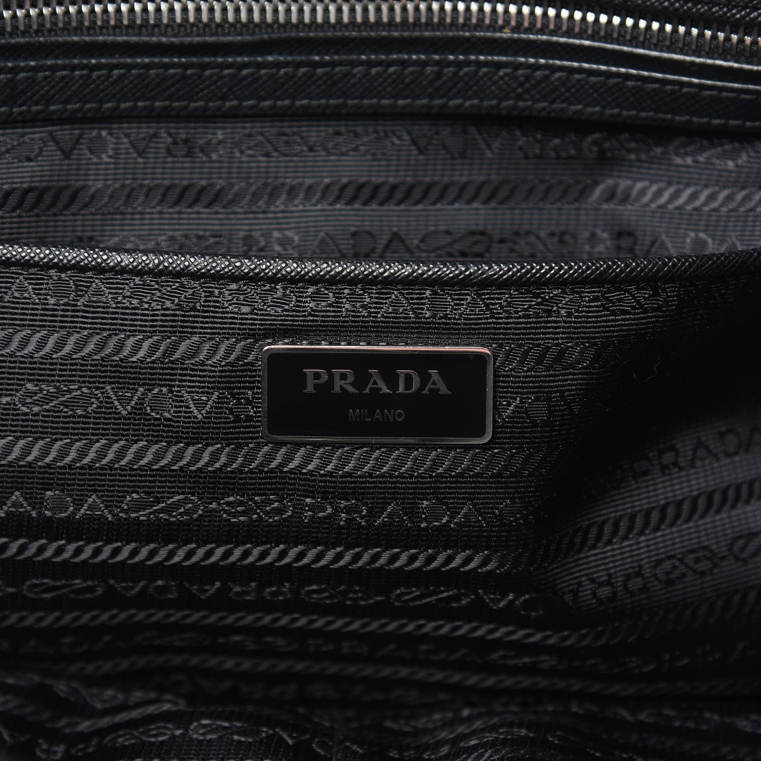 Prada Nylon Tessuto Impuntu Quilted Shoulder Bag Black 6 of 9
