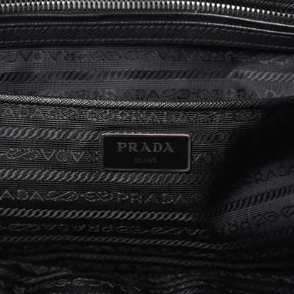 Prada Nylon Tessuto Impuntu Quilted Shoulder Bag Black 6 of 9