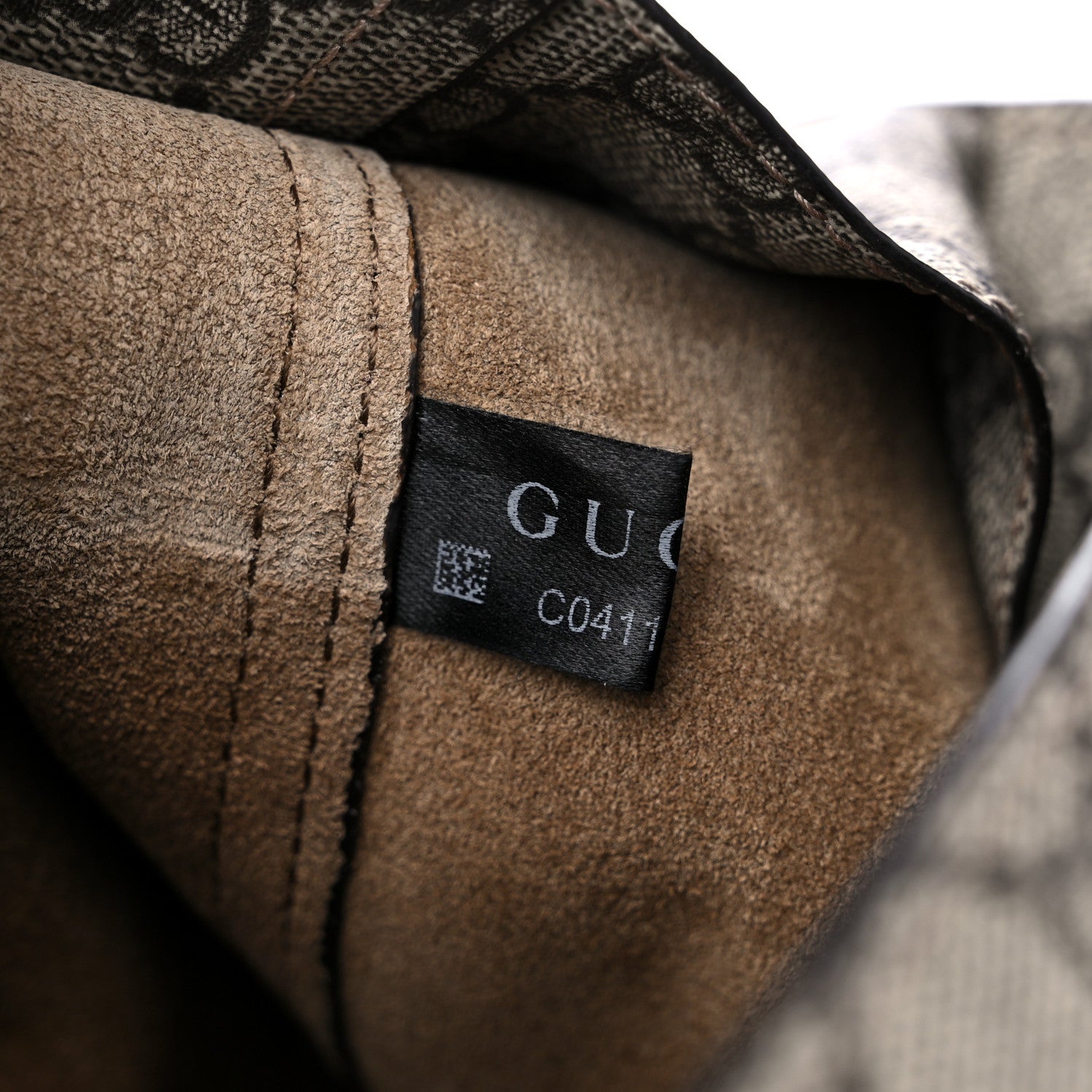 Gucci GG Supreme Monogram Calfskin Web Small Jackie 1961 Shoulder Bag Beige Brown Sugar 7 of 13