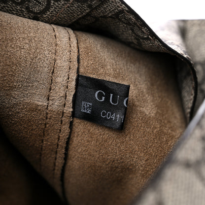 Gucci GG Supreme Monogram Calfskin Web Small Jackie 1961 Shoulder Bag Beige Brown Sugar 7 of 13
