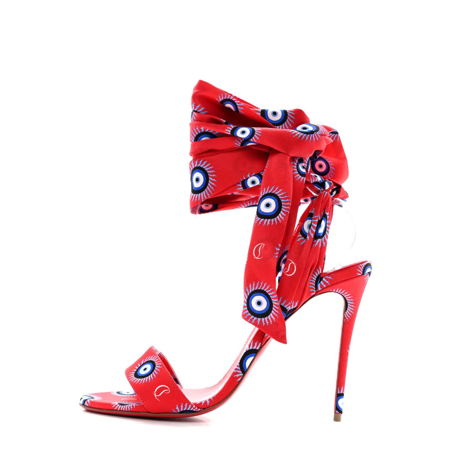 Crepe Satin Greekaba Du Desert 100 Sandal 40 Red