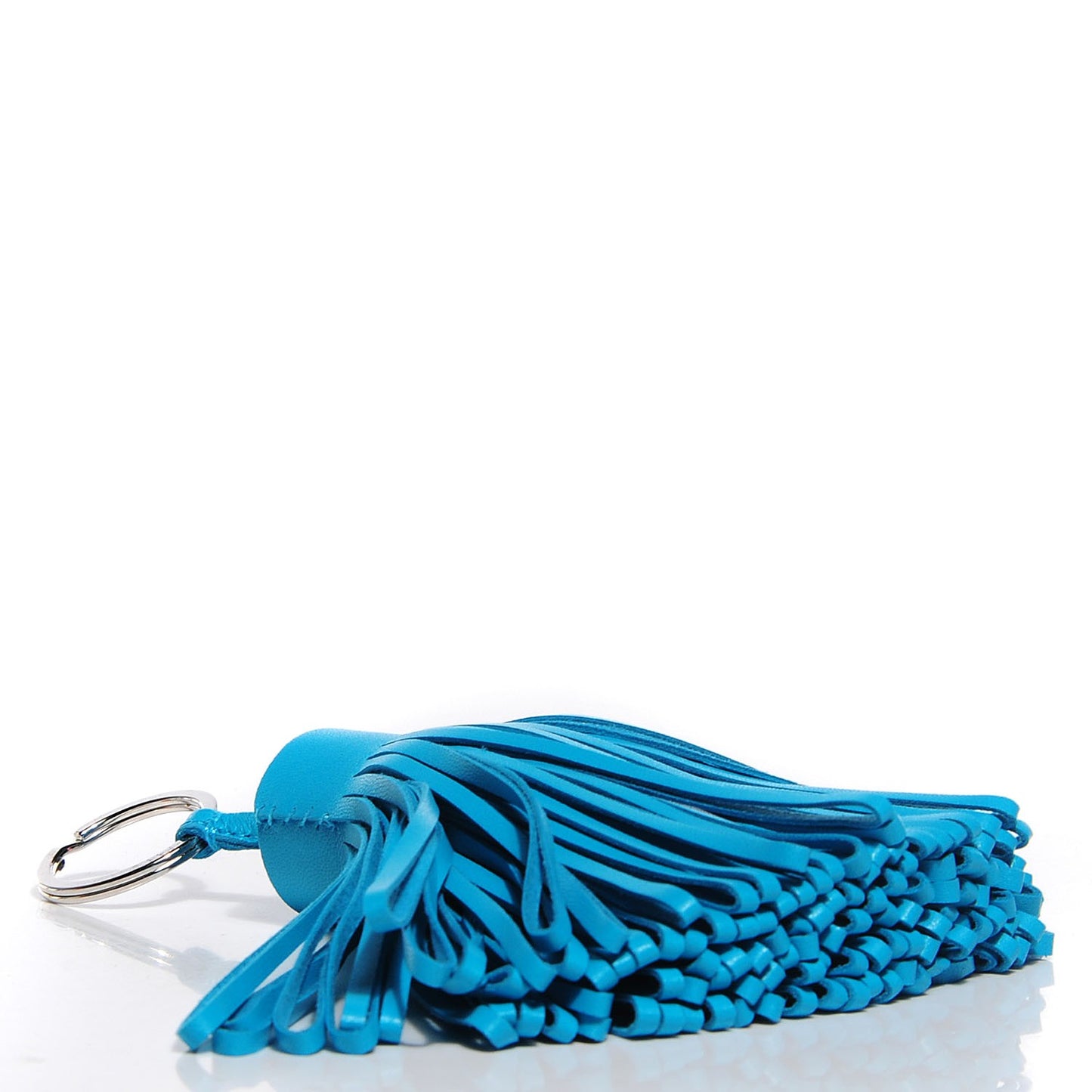 Lambskin Carmen Alto Tassel Key Holder Bleu Aztec