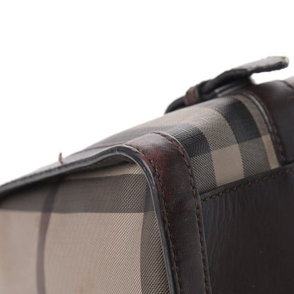 Burberry Smoked Check Medium Alchester Bowling Bag Plum 8 of 21