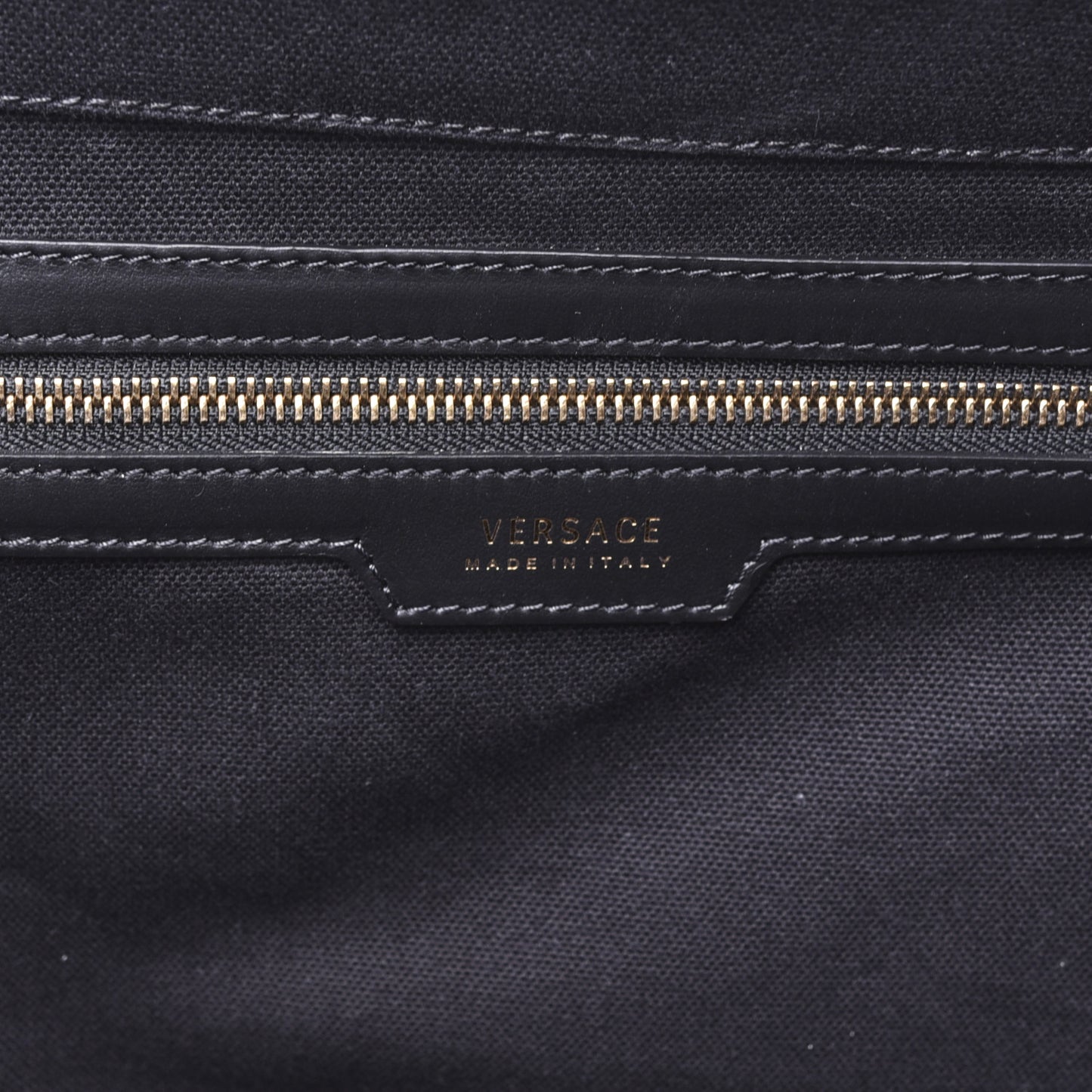 Canvas Suppler Calfskin Cabas GV Signature Tote Black