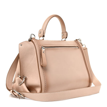 Salvatore Ferragamo Calfskin Medium Sofia Satchel Beige 3 of 13