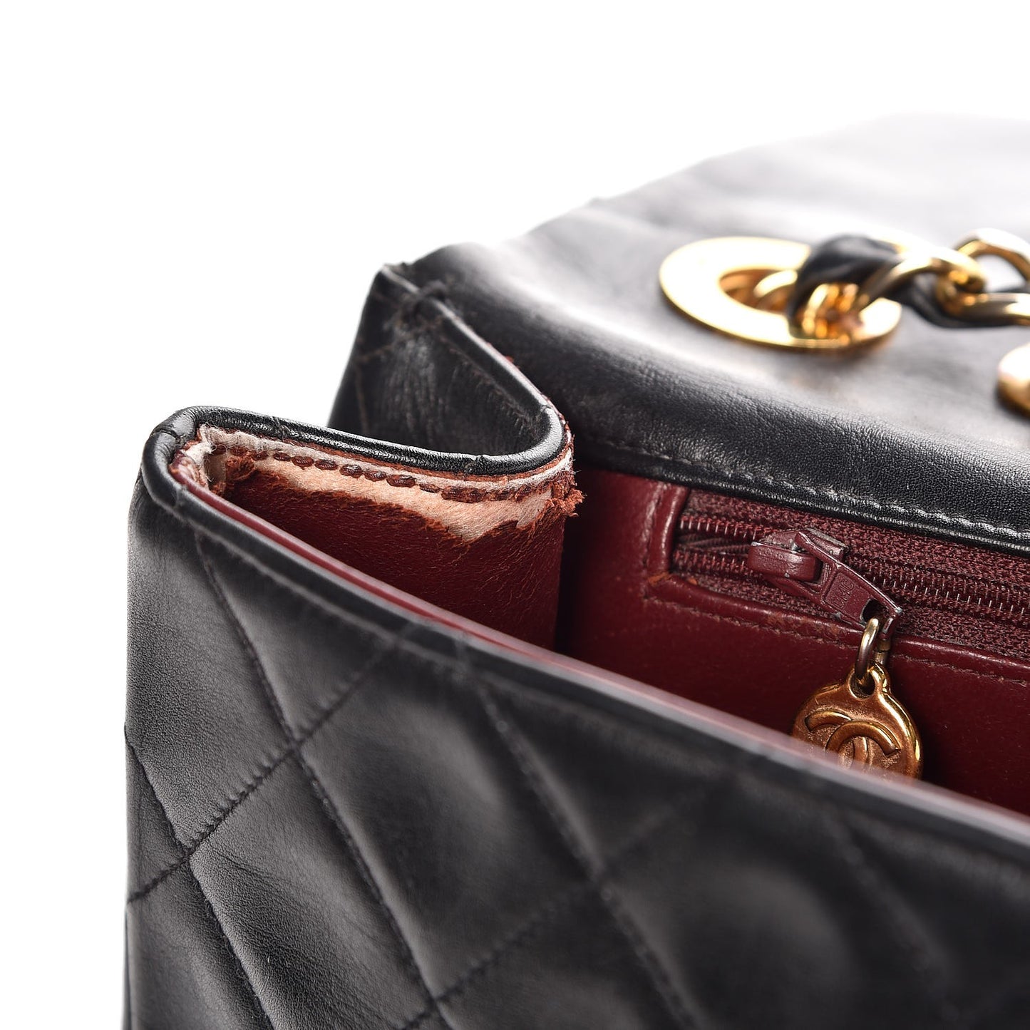 Lambskin Quilted XL Jumbo Single Flap Black