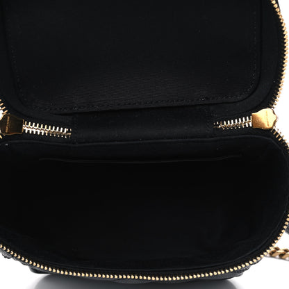 Saint Laurent Grain de Poudre Quilted 80's Vanity Bag Black 4 of 4