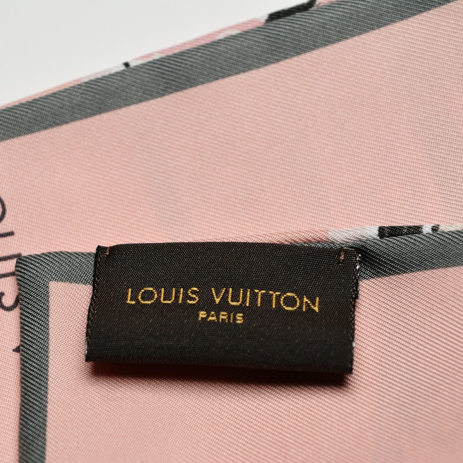 Louis Vuitton Silk Monogram Trunks Bandeau Rose Poudre 3 of 4
