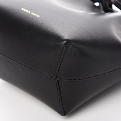 Mansur Gavriel Vegetable Tanned Calfskin Mini Mini Bucket Bag Black Flamma 10 of 11