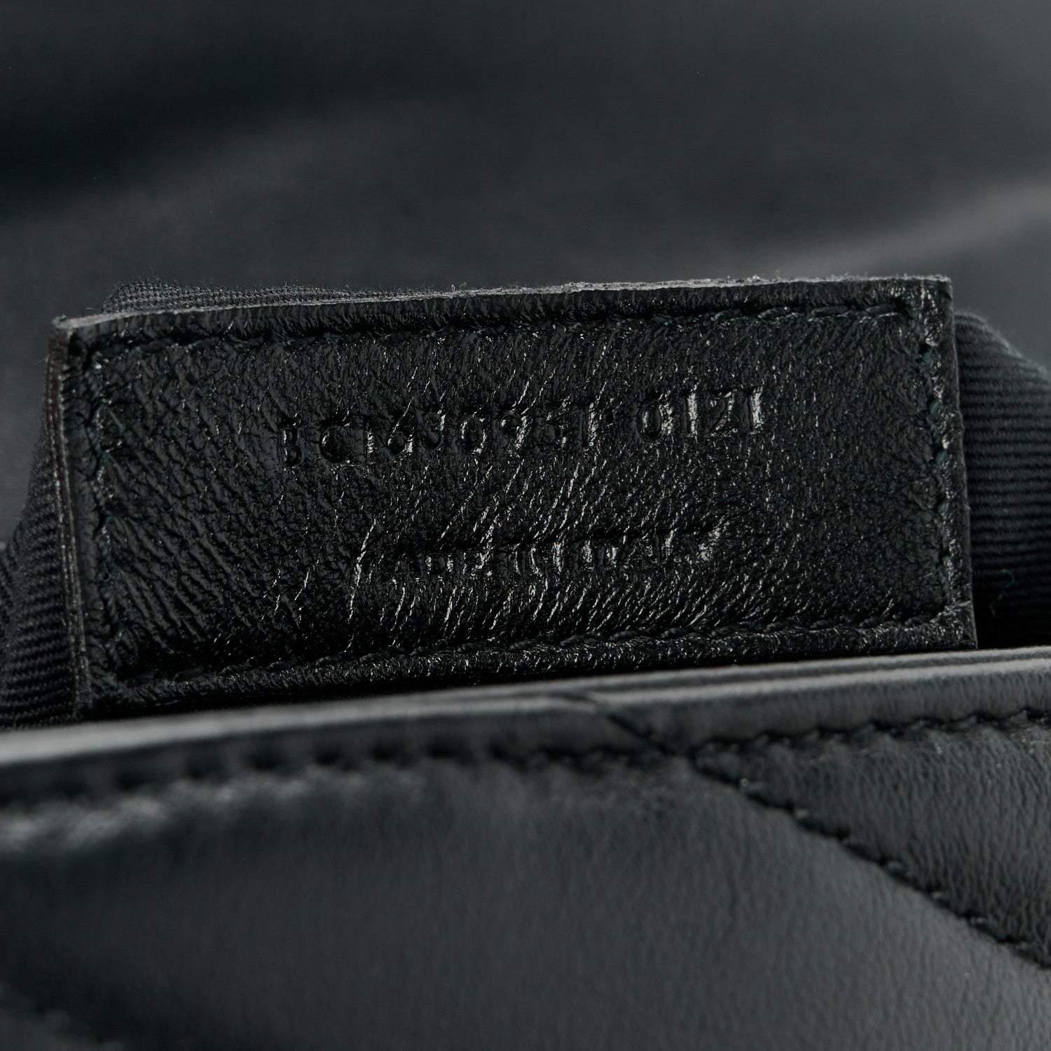 Saint Laurent Calfskin Y Quilted Monogram Monochrome Toy Loulou Crossbody Bag Black 8 of 12