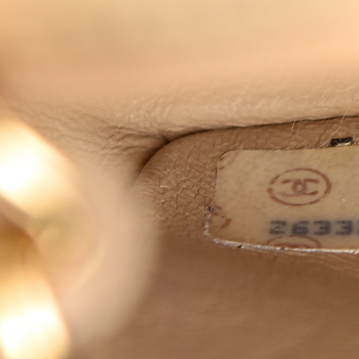 Chanel Lambskin Vertical Quilt Mini Square Flap Beige 8 of 16