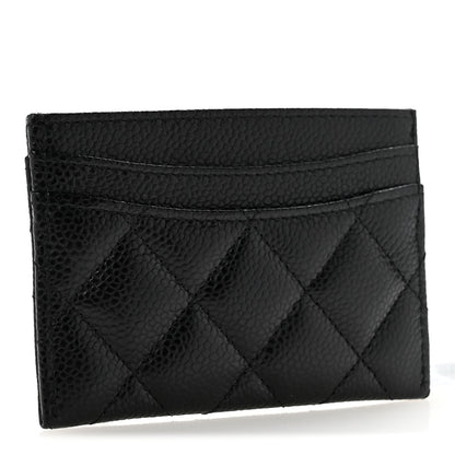 Chanel Caviar Quilted Card Holder Black 3 of 9