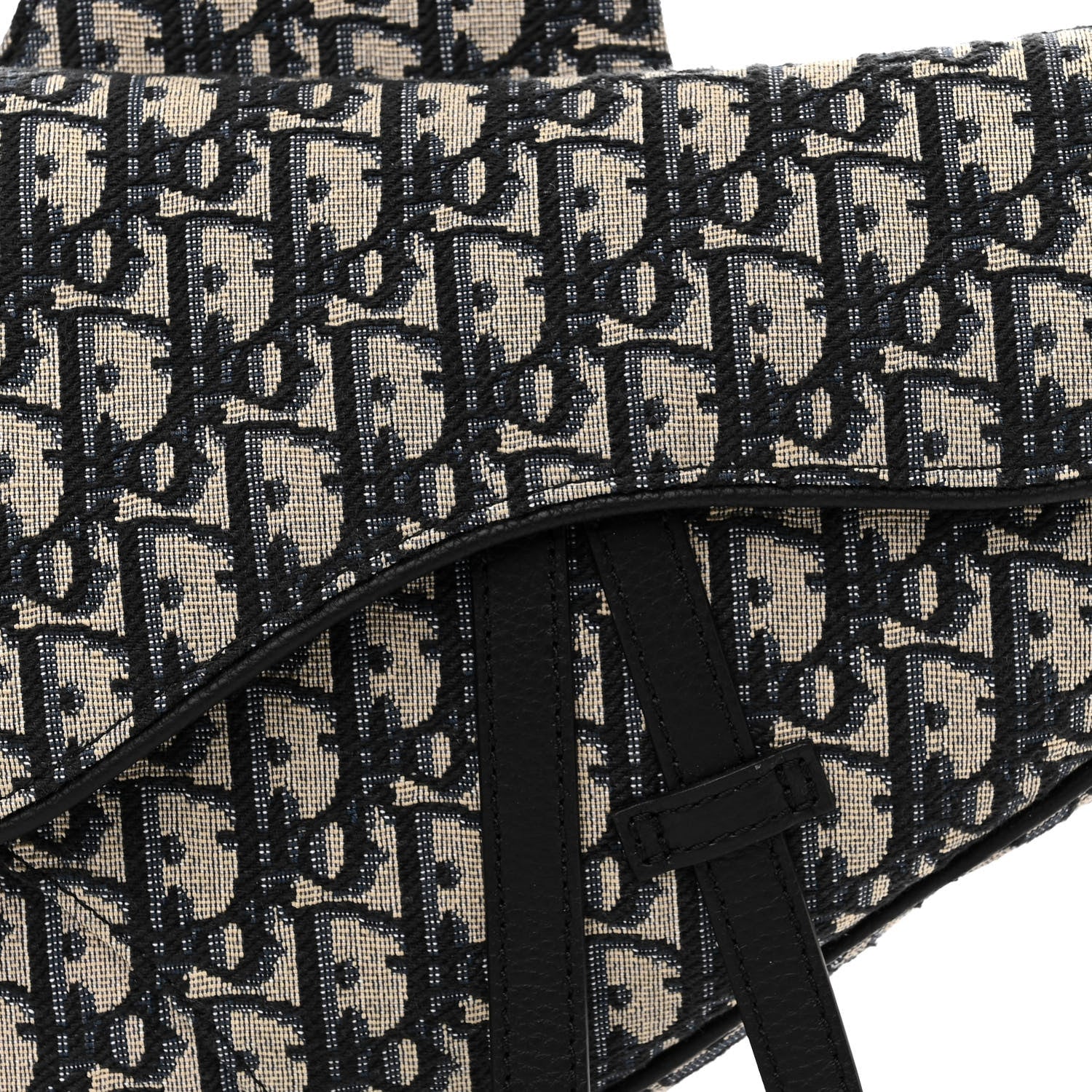 Christian Dior Oblique Mens Saddle Bag Blue 8 of 10