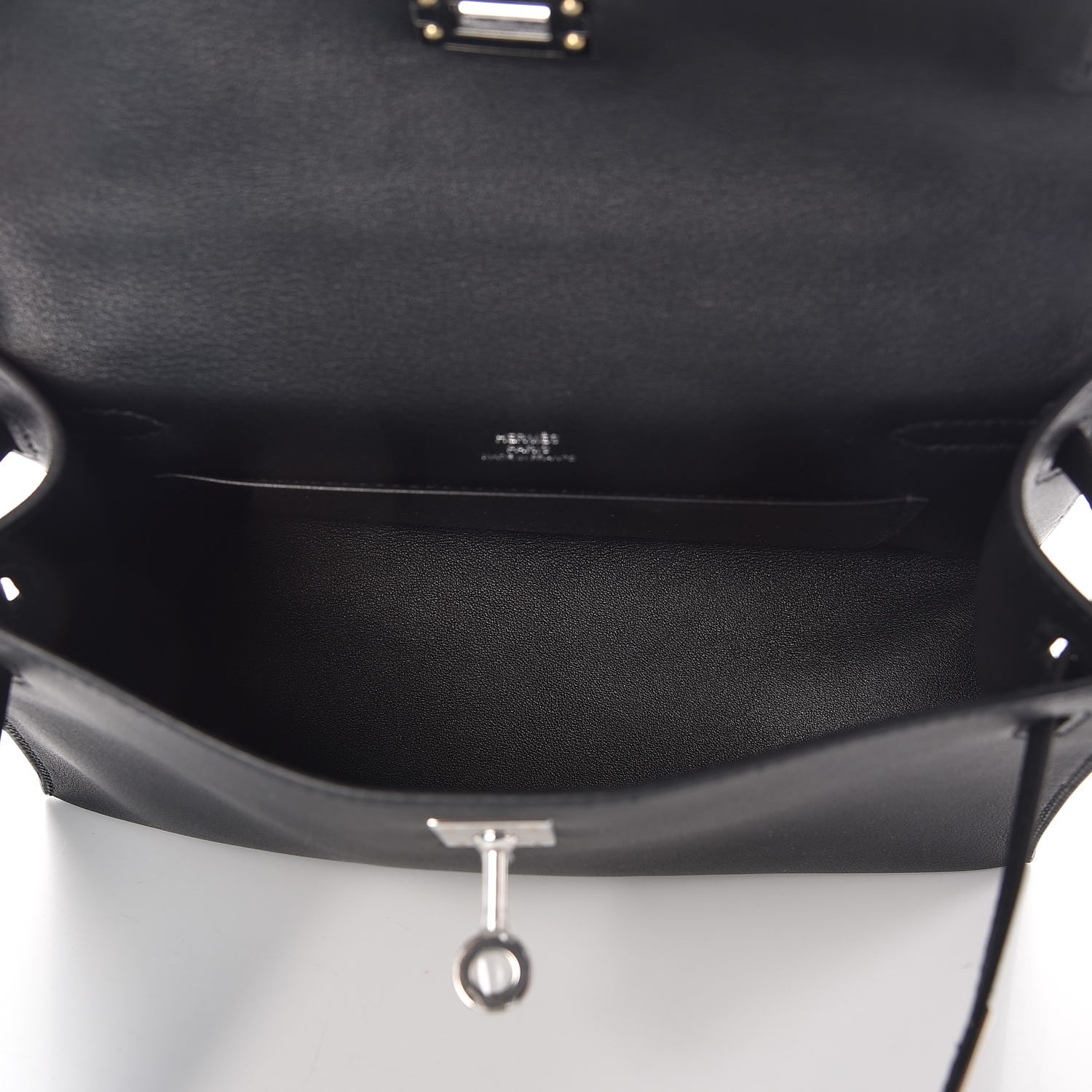 Hermes Swift Kelly Pochette Clutch Black 7 of 27