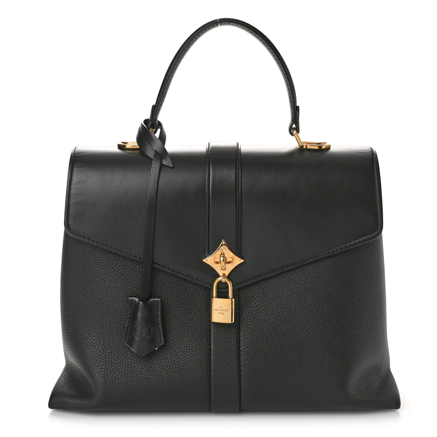 Grained Smooth Calfskin Rose Des Vents PM Black