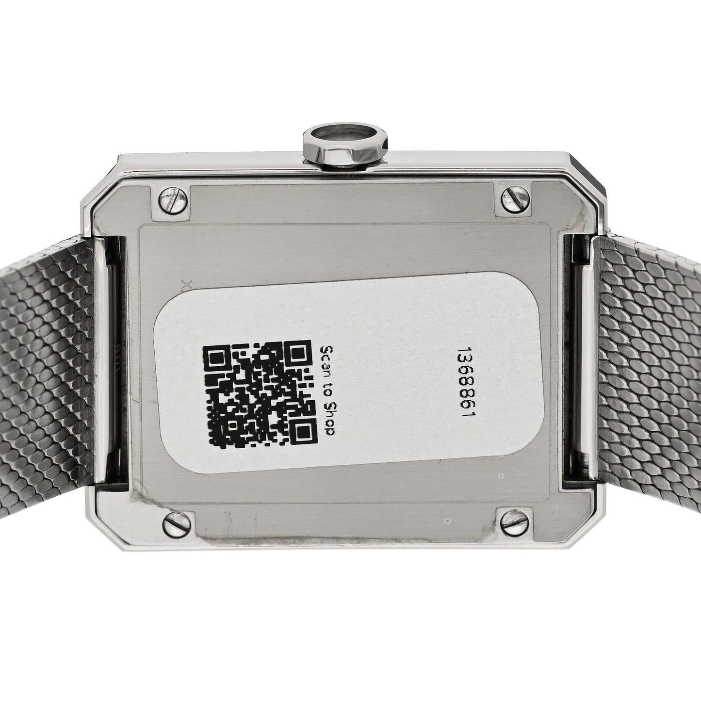 Stainless Steel 26mm Boy-friend Tweed Quartz Watch Black