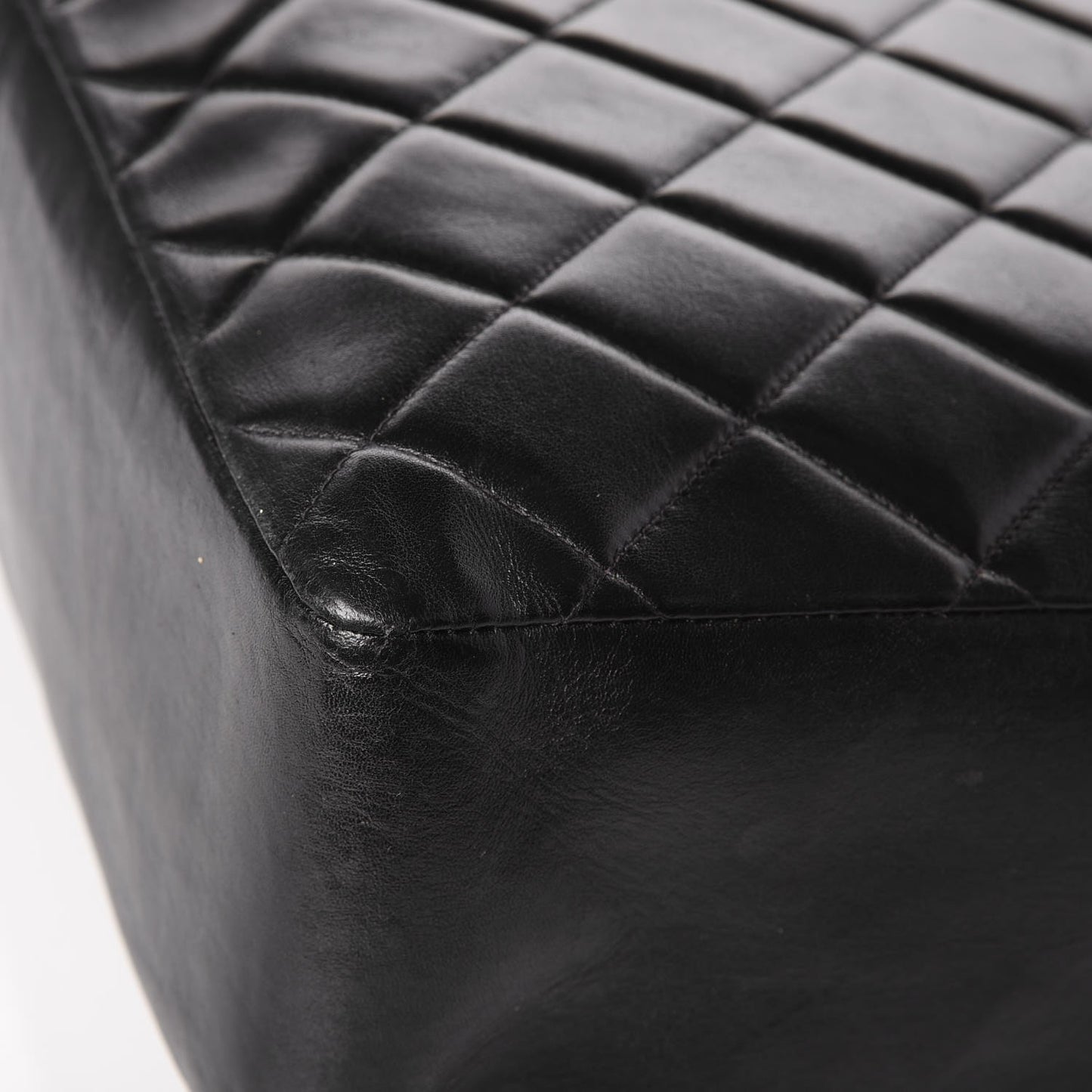 Lambskin Jumbo CC Single Flap Black