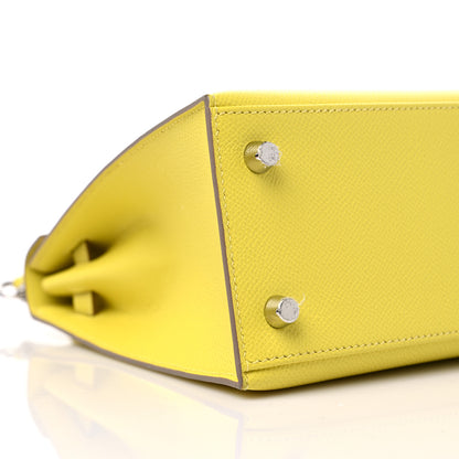 Hermes Epsom Kelly Sellier 25 Lime 8 of 10