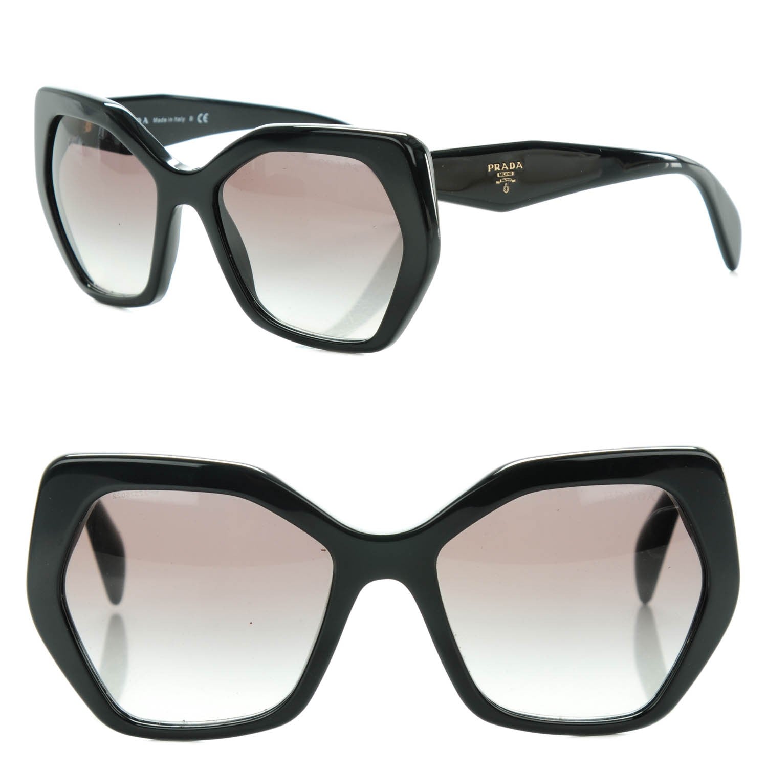 Prada Sunglasses SPR 16R Black 1 of 6