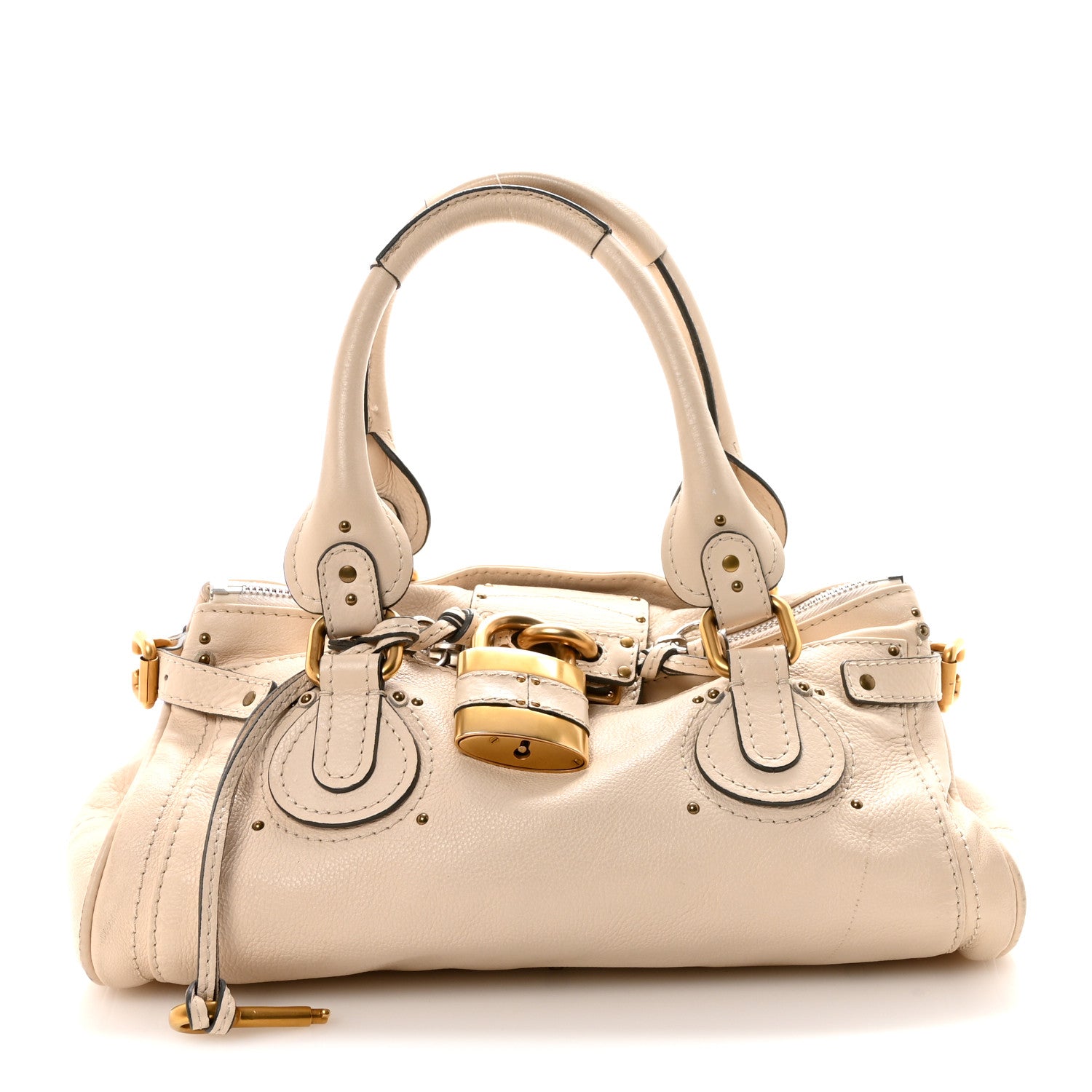Chloe Calfskin Medium Paddington Satchel Ivory 1 of 10