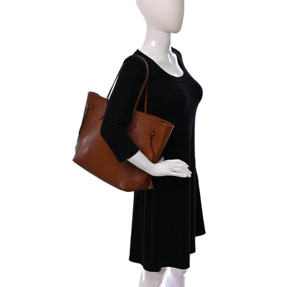 Louis Vuitton Empreinte Monogram Giant Neverfull MM Cognac 2 of 9