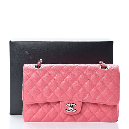 Chanel Caviar Quilted Medium Double Flap Dark Pink 11 of 11
