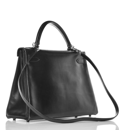 Hermes Box Kelly Retourne 32 Black 2 of 15