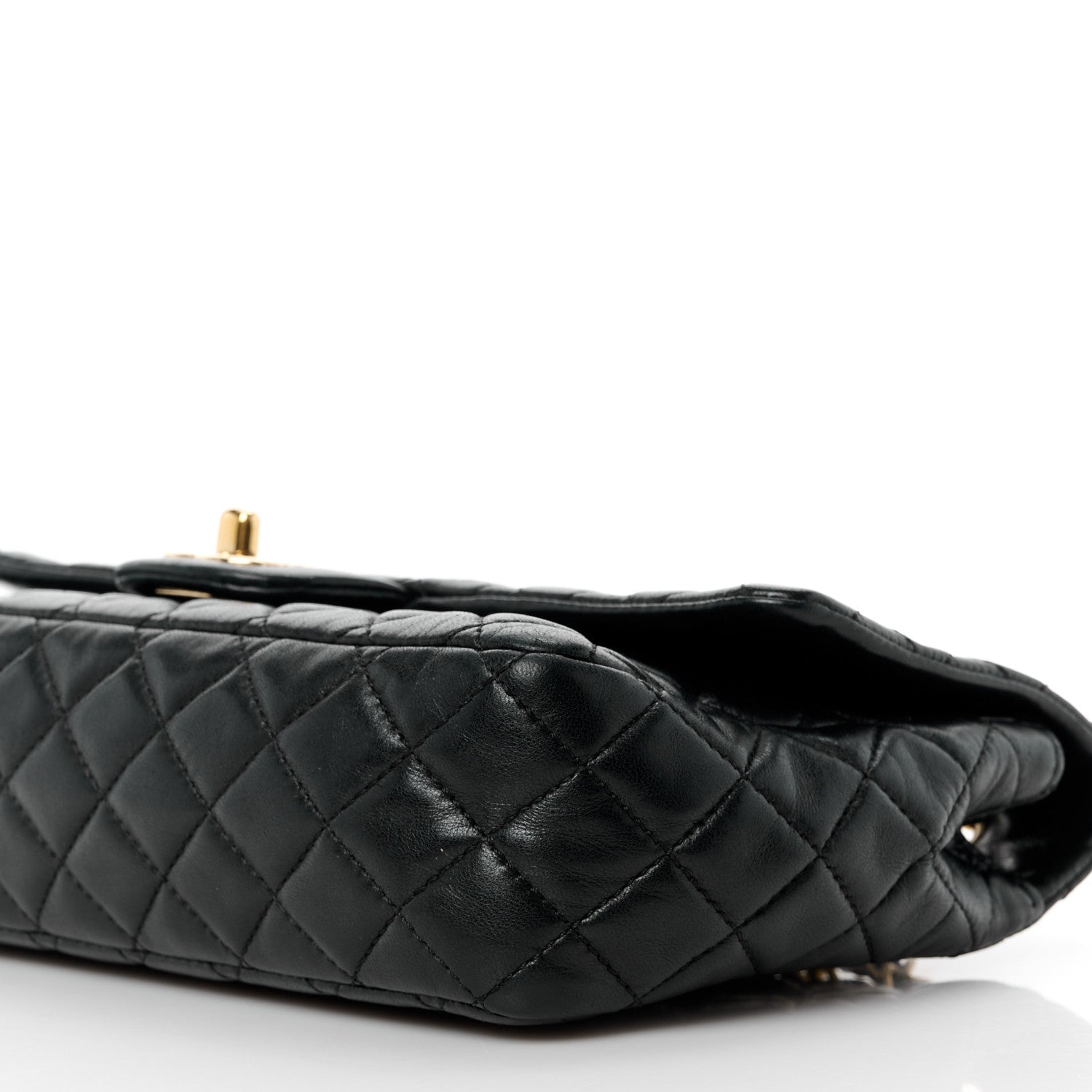 Chanel Lambskin Quilted Valentine Charms Medium Single Flap Black 11 of 12