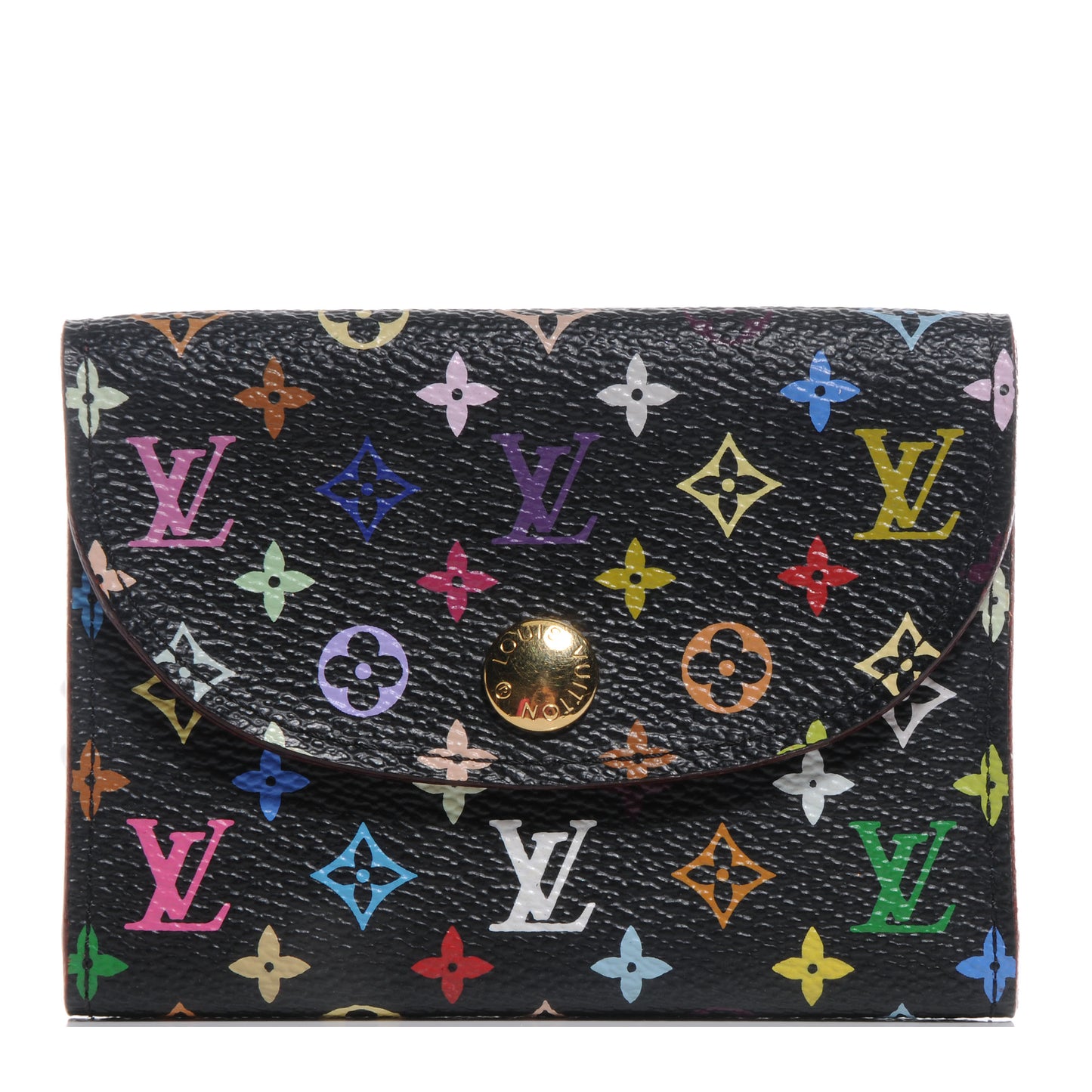 Monogram Multicolor Business Card Holder Black Grenade
