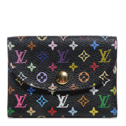 Louis Vuitton Monogram Multicolor Business Card Holder Black Grenade 1 of 8