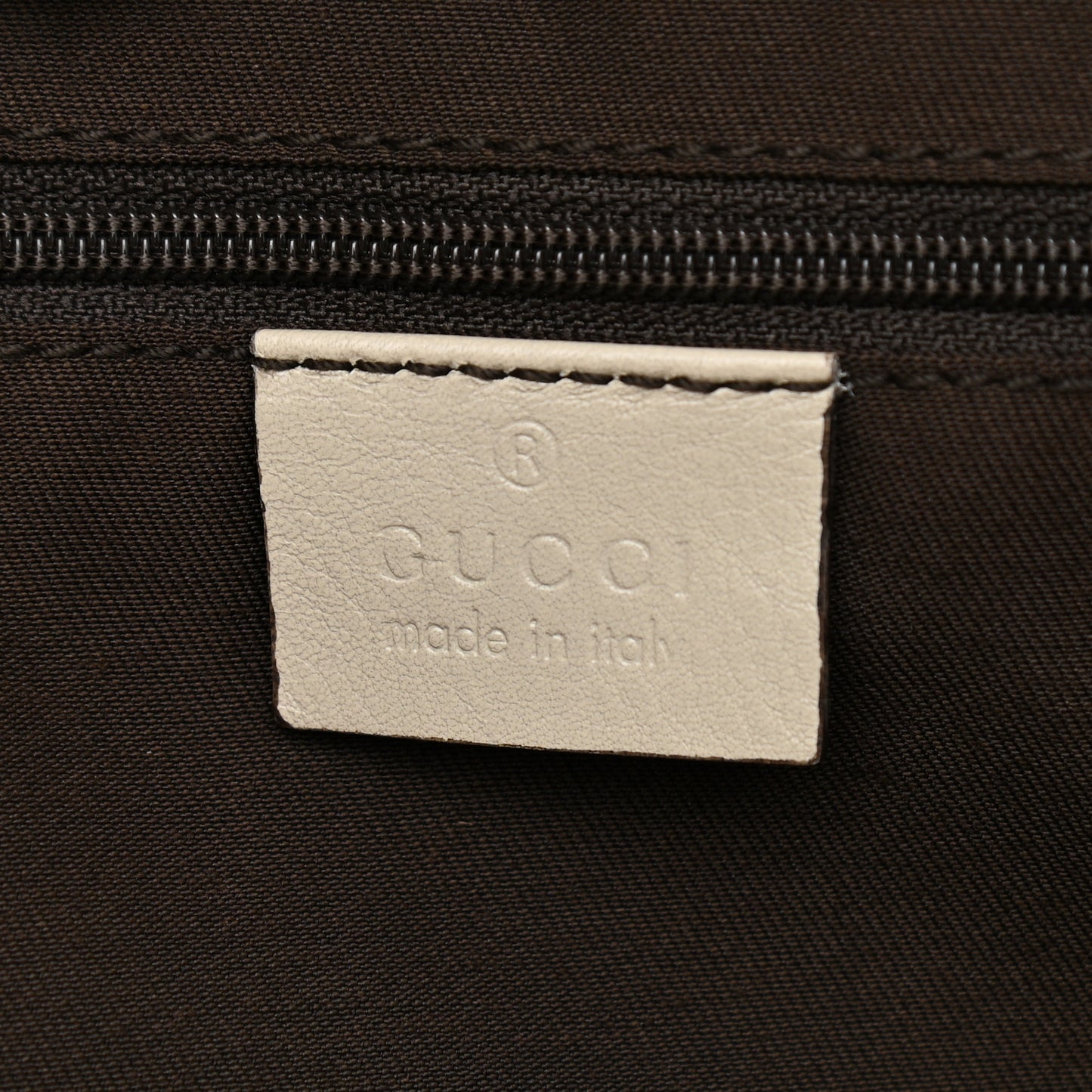 GG Monogram Patent Oliver Pug Tote Yellow Beige