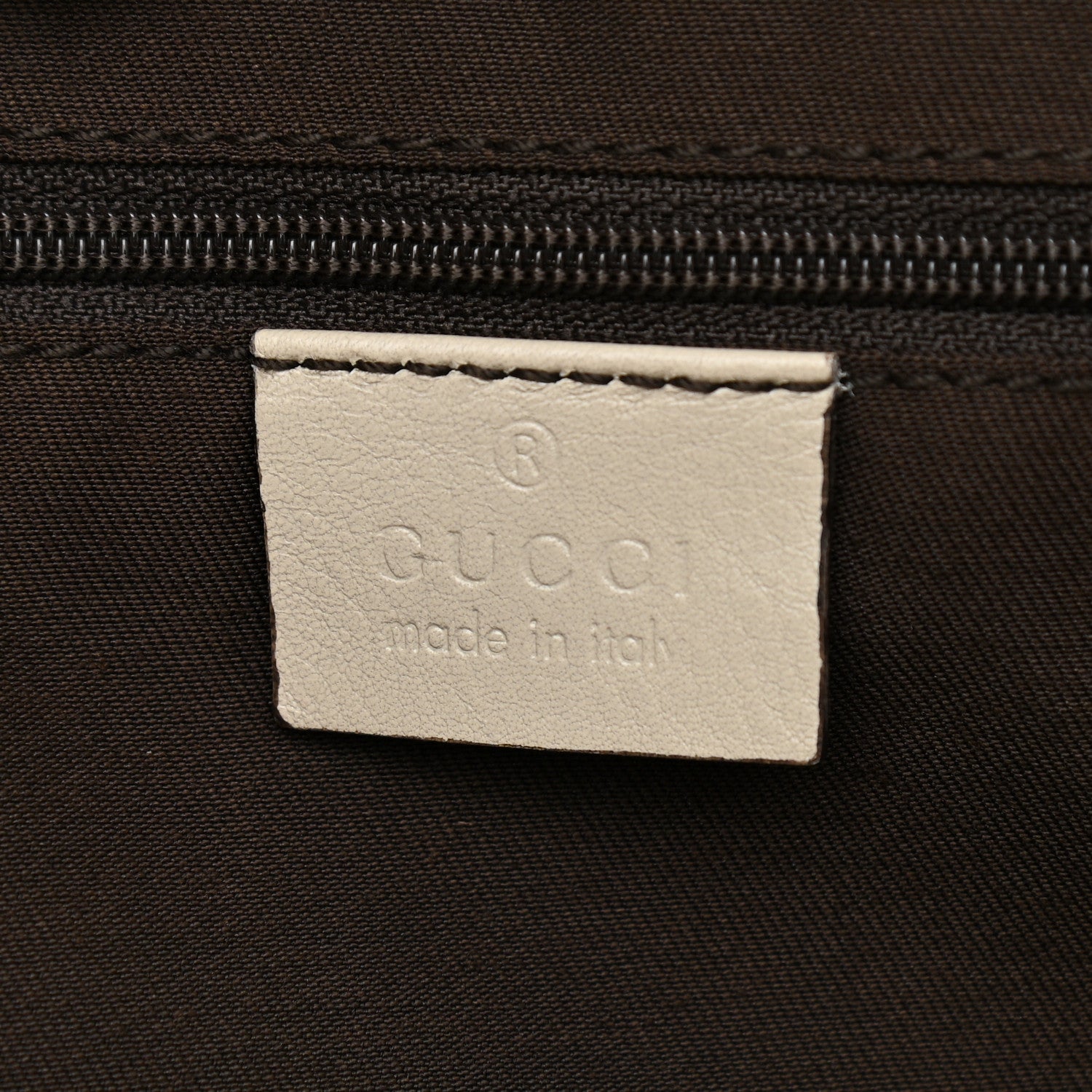 Gucci GG Monogram Patent Oliver Pug Tote Yellow Beige 6 of 12