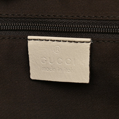 Gucci GG Monogram Patent Oliver Pug Tote Yellow Beige 6 of 12
