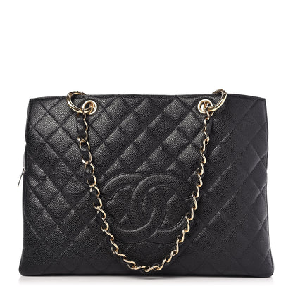 Chanel Caviar Quilted Grand Timeless Tote GTT Black 1 of 9