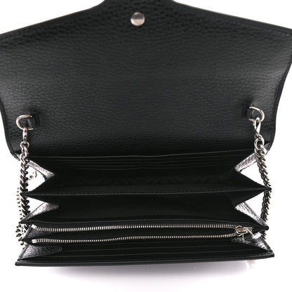 Gucci Calfskin Mini Dionysus Chain Wallet Black 5 of 12