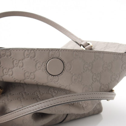 Gucci Guccissima Medium Bree Foldover Tote Storm Grey 6 of 11