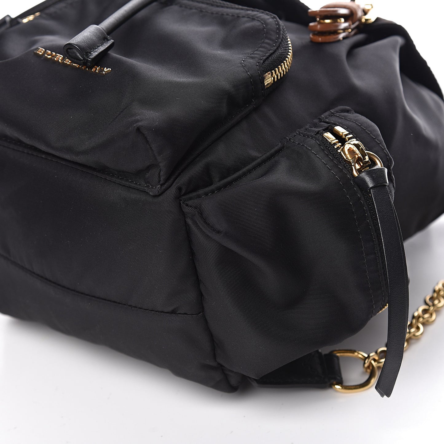 Nylon Small Rucksack Backpack Black