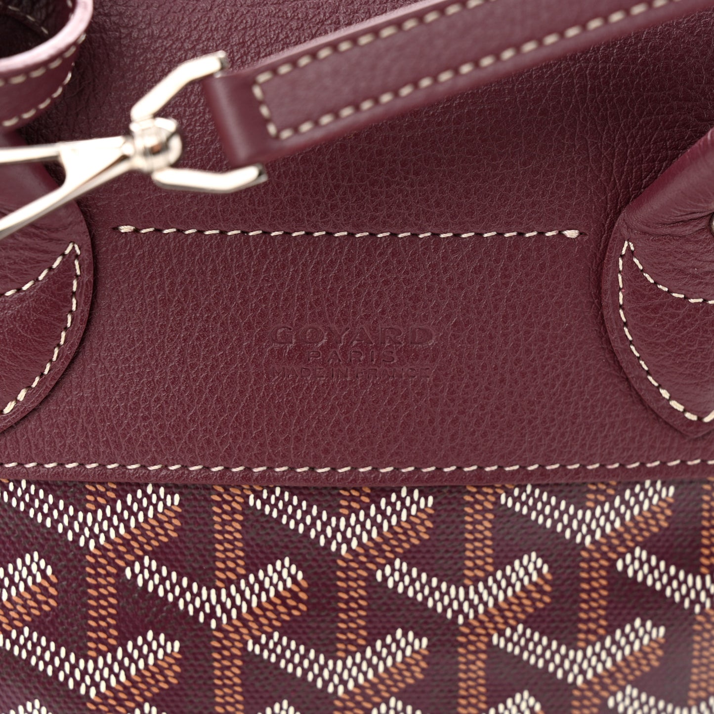 Goyardine Calfskin Mini Alpin Backpack Bordeaux