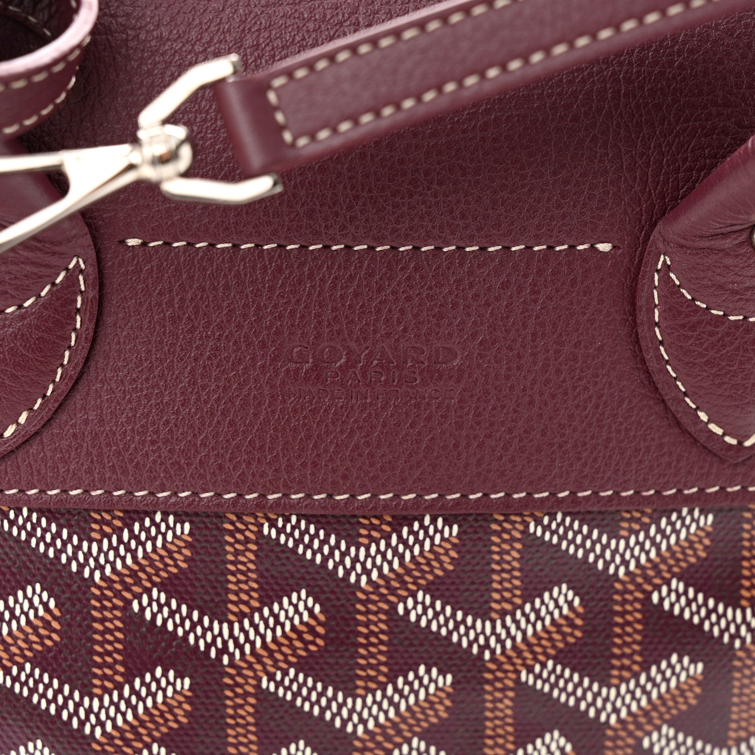 Goyard Goyardine Calfskin Mini Alpin Backpack Bordeaux 6 of 10