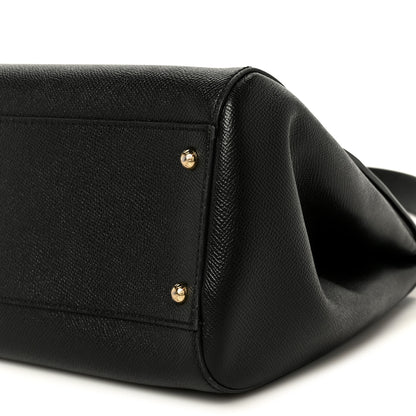 Dolce & Gabbana Dauphine Large Miss Sicily Satchel Black 9 of 10