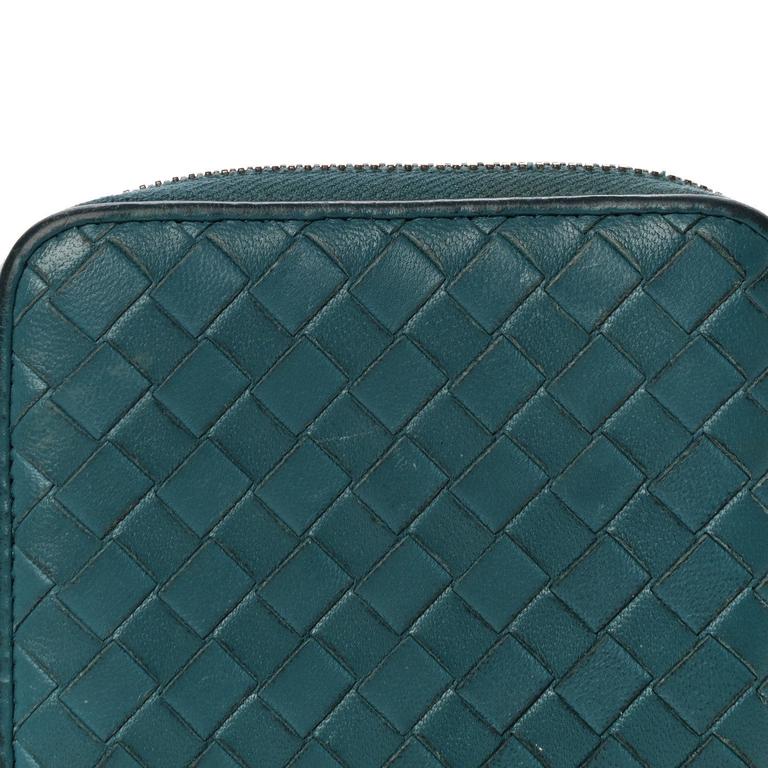 Bottega Veneta Nappa Intrecciato Zip Around Coin Purse Lagoon 7 of 22