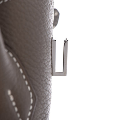Hermes Taurillon Clemence Birkin 35 Etoupe 28 of 38