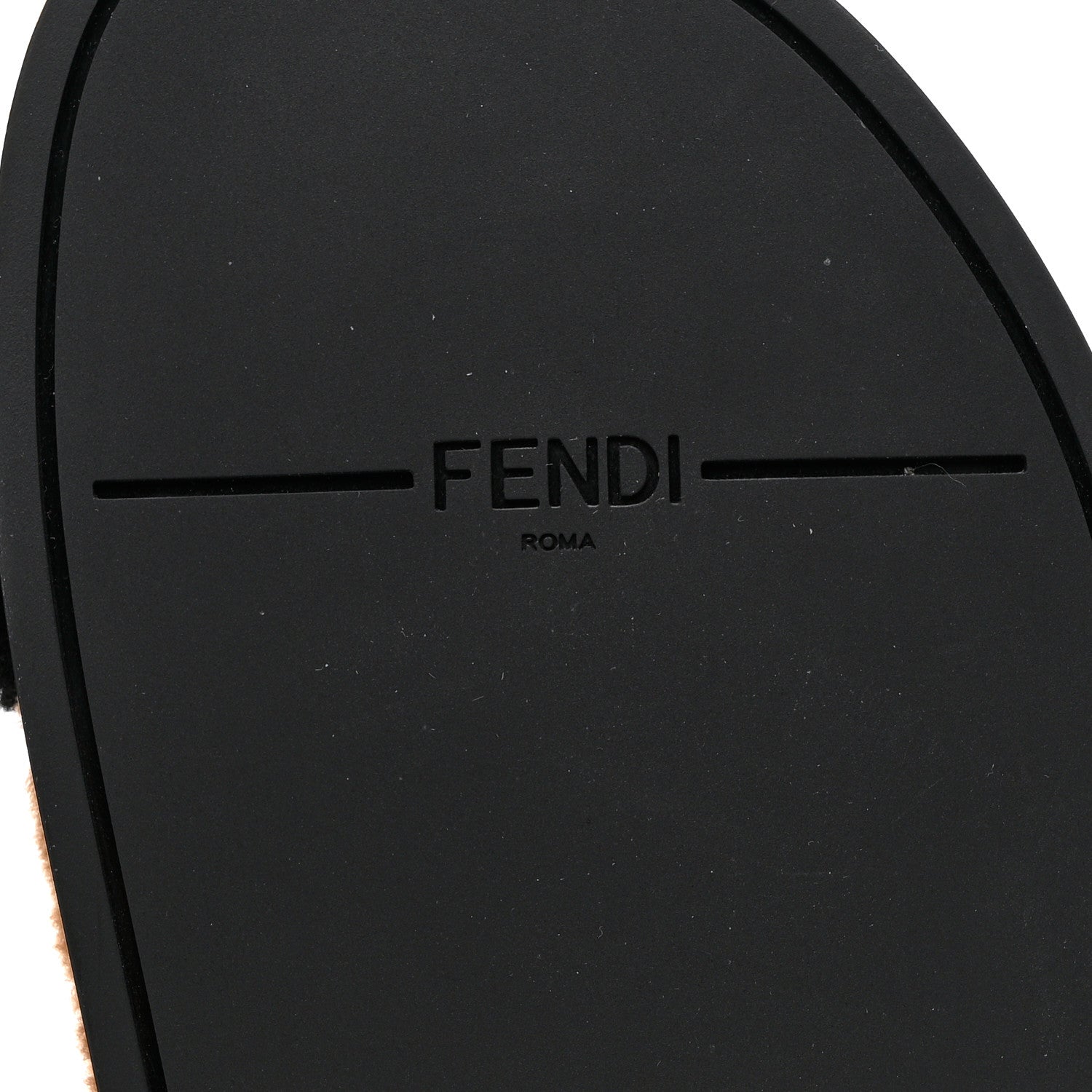 Fendi Shearling FF Fendi Feel Sandals 40 Tobacco Black 7 of 8